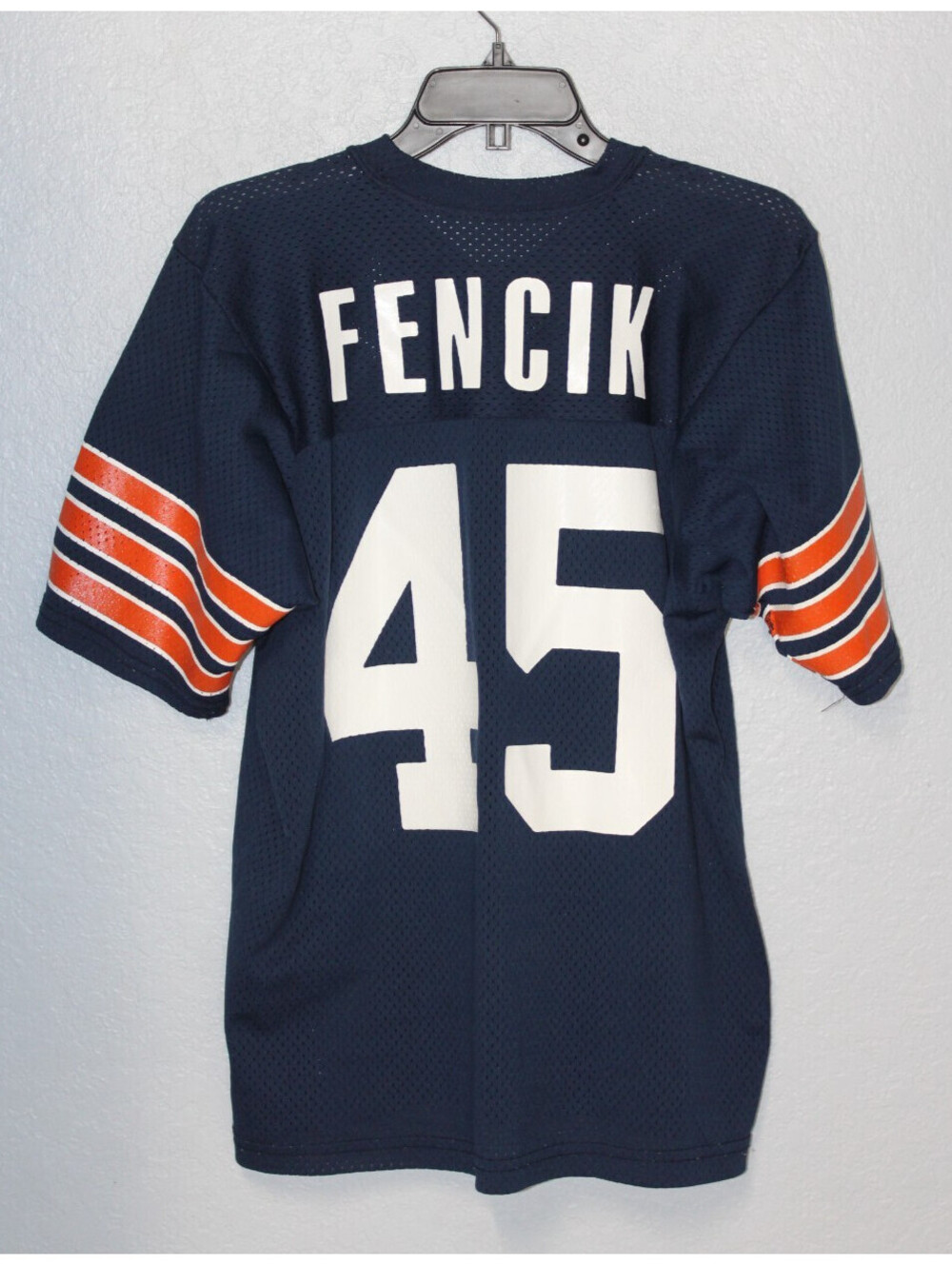RARE RARE VINTAGE Chicago Bears GARY FENCIK Sand Knit Football Jersey LARGE Men